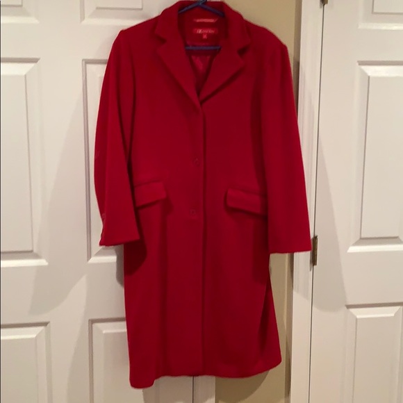 Anne Klein Jackets & Blazers - Anne Klein red wool coat